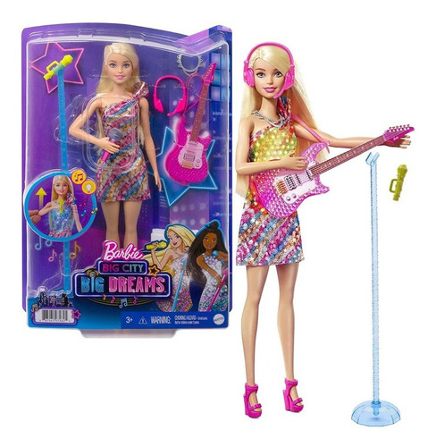 Muñeca Barbie Cantante Malibu Luces Sonidos Original Mattel