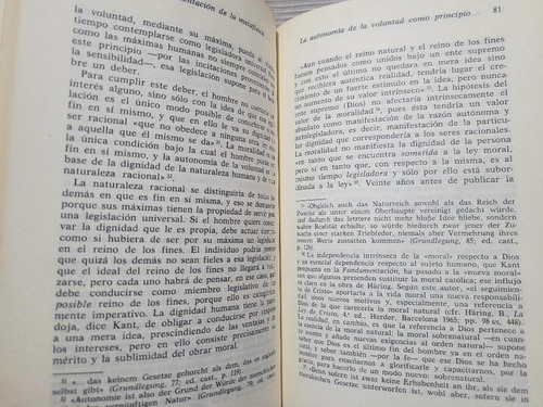 Imagen 7 de 8 de Kant Fundamentacion Metafisica Costumbres A Rodriguez Luño