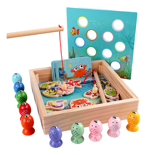 Juego De Pesca De Madera Juegos De Mesa De Juguete Juguetes