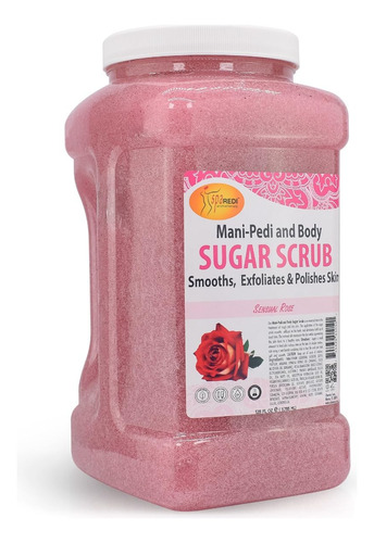 Spa Redi - Exfoliante Corporal De Azucar, Rosa Sensual, 128