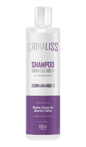 Shampoo Branqueador Para Pelagens Claras