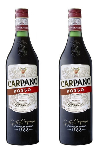 Vermouth Carpano Rosso X950cc X2 Unidades