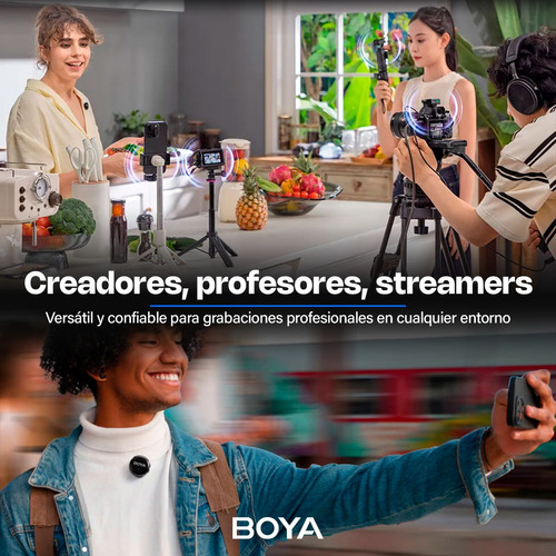 Micrófono Wireless Celular Boyalink 3 Ia Cancelación Ruido