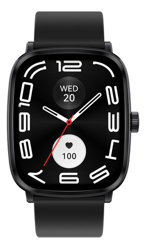Relógio Smartwatch Haylou Rs5 Com Monitor Cardíaco E Spo2 Caixa Preto Pulseira Preto Bisel Preto Desenho da pulseira Silicone