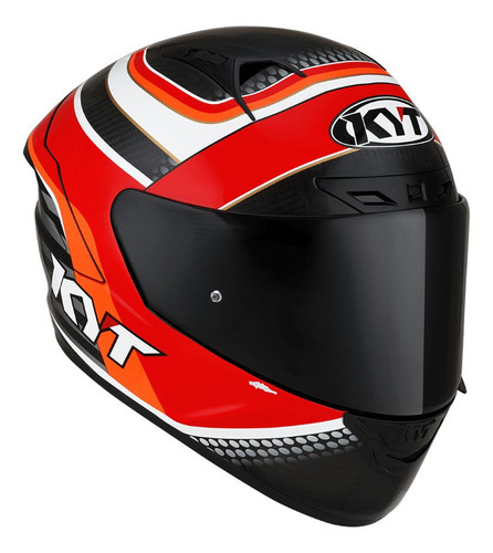 Casco Kyt Nx Race Carbon Pirro Tricompuesto, color rojo, talla 59/60 - L
