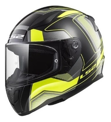 Casco Moto Integral Ls2 353 Rapid Carrera Fluo Agrobikes