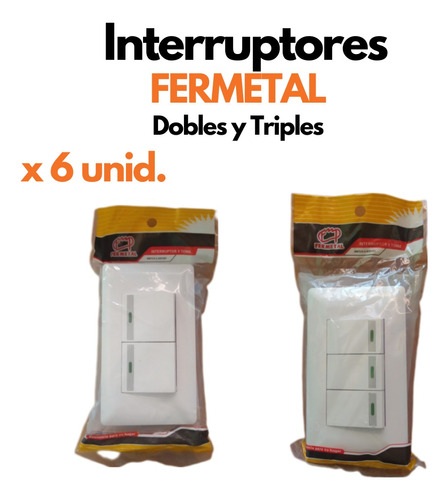 Interruptores Dobles Y Triples Fermetal