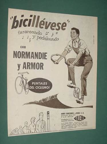 Publicidad Bicicletas Gilera Normandie Y Armor Puntales