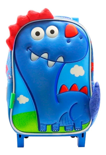 Mochila Jardin Carro 12´´ Mundo Dino C/ Relieve Di190 Cresko