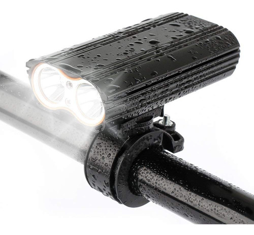 Lampara Bicicleta Usb 2000 Lumens Recargable Water Resist  