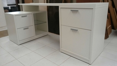 Escritorio Puesto De Trabajo Multifucion 4 Cajones Estante.