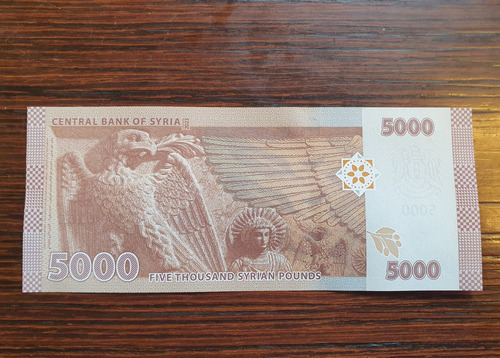 Syria Billete Coleccion 5000 Libras Pounds Unc Sin Circular
