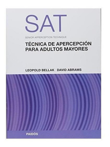 Libro Sat- Tecnica De Apercepcion Para Adultos Mayores