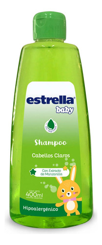 Shampoo sólido Estrella Baby Hipoalergénico Botella de manzanilla de 400mL de 400g por 1 unidad