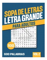 Comprar Libro: Sopa De Letras Adultos: Libro De Sopa De Letras Para