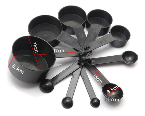 General Juego De Cucharas Medidoras De Plástico Para