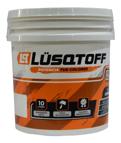 Pintura Latex Interior Lusqtoff Mate 10 Litros Profesional