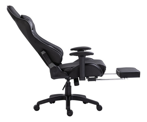 Imagen 2 de 3 de Silla Gamer Sillon Butaca Gaming Chair Black And Roll Ade