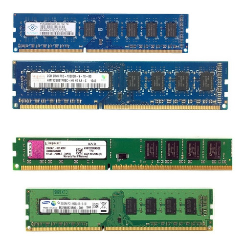 10 Memoria 2 Gb Ddr2 Pc2 800 Marcas Diversas (Usado)