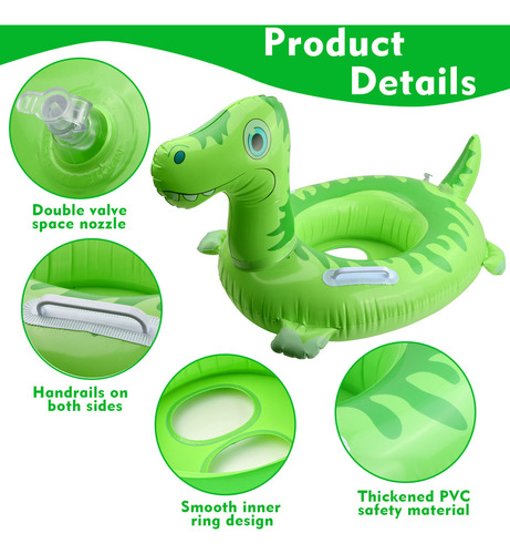Hh Anillo De Natación Inflable Laughhe For Niños Con Doble