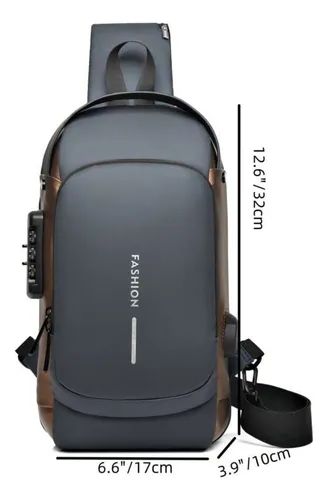 Mochila Fashion Antirrobo Gris oscuro 2 L