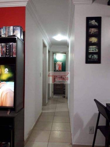 Imagem 18 de 30 de Cobertura Com 3 Dormitórios À Venda, 85 M² Por R$ 380.000,00 - Parque São Vicente - Mauá/sp - Co0739