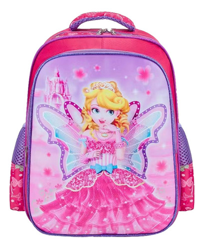 Mochila Infantil Escolar Casual Estampas Sortidas 2 Zipers Cor 03 Desenho Do Tecido Estampado