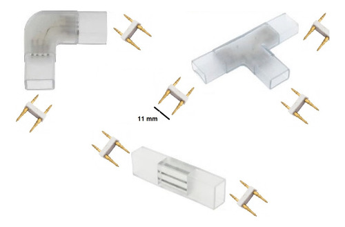 Conector Para Unir Cinta Led 110v Tipo L, T, Lineal 