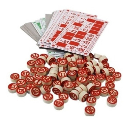 Jogo De Bingo Com 90 Pedras Madeira Numeradas Cartelas Vispa