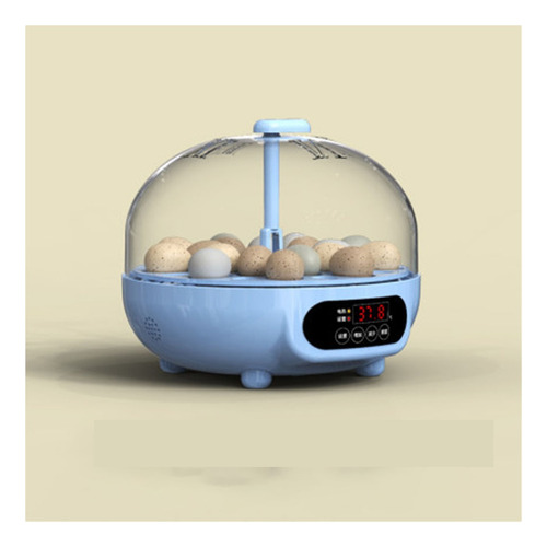 Mini Incubadora Incubadora 6 Ovos Ovoscópio Automático