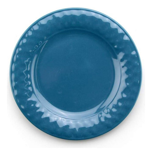 Plato De Fondo Melamina 28cm Provenzal Azul Hallen