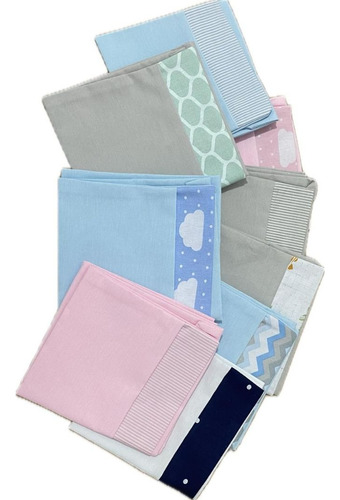 Kit Fronha De Berço 3 Unidades Modelos Menino Cor Azul Kit Fronha 3 Masculino