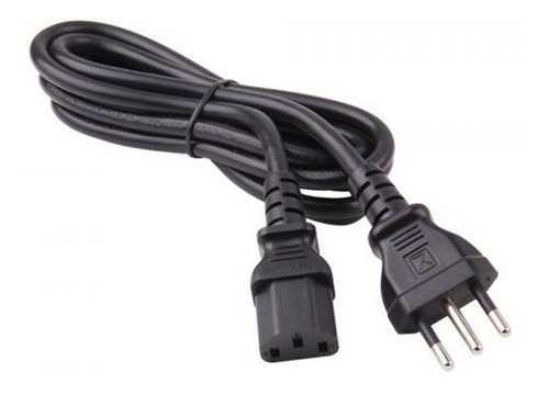 Cable De Poder Pc Corriente Pc Cable Fuente De Poder 1.5mts Color Negro