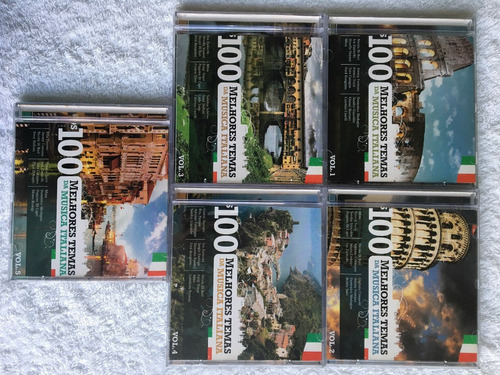 5 Cd - Os 100 Melhores Temas Música Italiana 