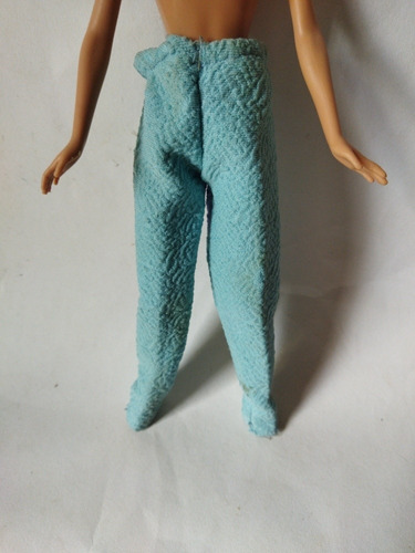 Barbie Solo Ropa Pantalón Azul Cielo Arrugado Ken Largo 