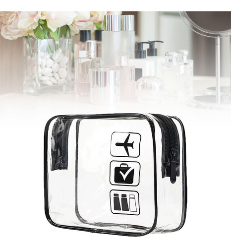 Mox 3 Bolsa De Maquillaje Transparente, Bolsa Cosmética