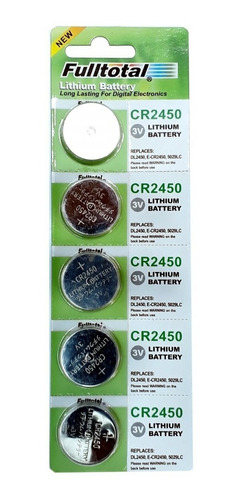 50 Pilas Cr-2450 3v Full Total Lithium Alarmas Sensores