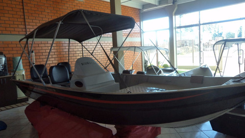 Imagem 1 de 6 de Lancha De Aluminio Premium 500 + 40 Hp Elo Mercury