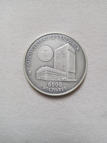 Moneda De 6000 Bs Conmemorativa Casa De La Moneda Venezuela 