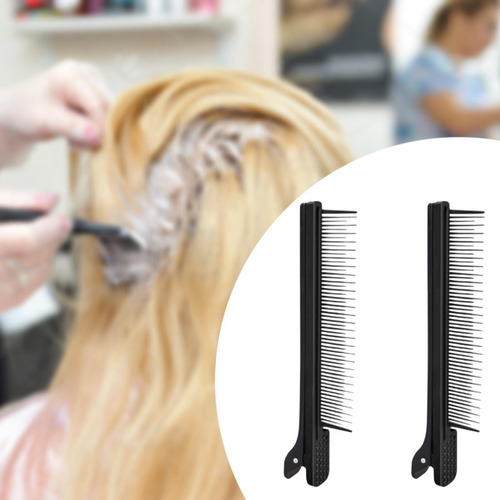 3 X 2pcs Hairdressing Assistant Comb Hair Dye And Perm Clips
