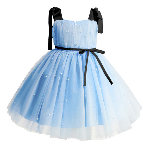 Vestido De Princesa De Malla Para Niñas, Vestido Con