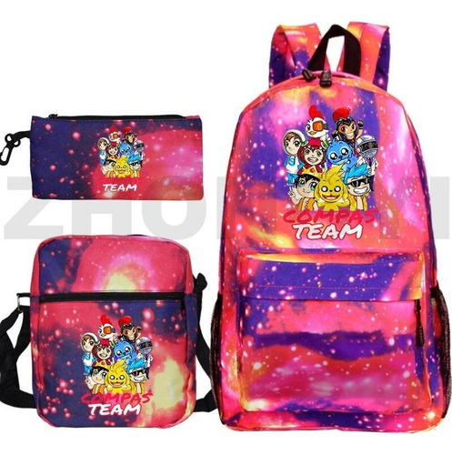 Nuevo Juego Compadres Mochila Los Compas Bag Pack Anime Mike