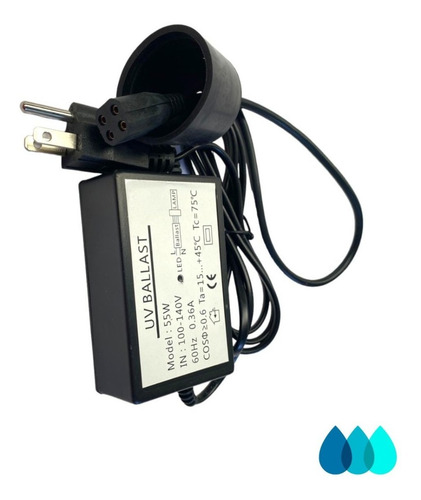 Imagen 3 de 5 de .55 W Balastro Para Lampara Uv Desinfección De Agua Repuesto