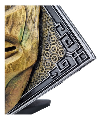 Decoração Gamer Quadro 3d Skyrim Máscara Dragonborn