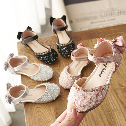 Imagen 2 de 8 de Zapatos De Princesa Sandalias Para Fiesta De Boda Para Niña