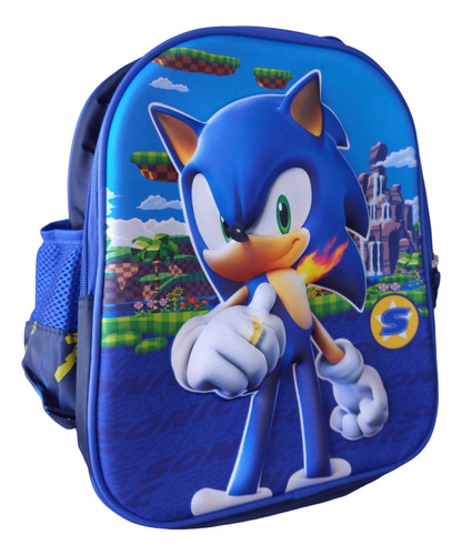 Maleta Morral Escolar Sonic Tails Niños Mochila Pqña 30cm