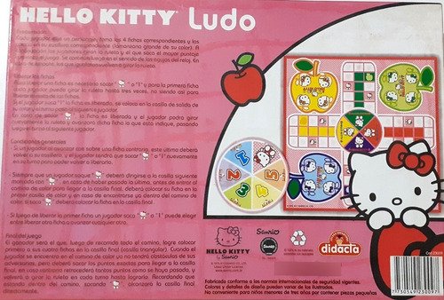 Hello Kitty Didacta Juego De Ludo Infantil Diversión Total (Usado)