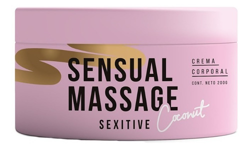 Crema Sexitive Sensual Massage Corporal Perfumada Coconut