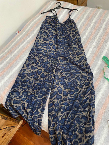 Mono Enterito (3k) Color Azul Y Gris Talle 2 Pantalón