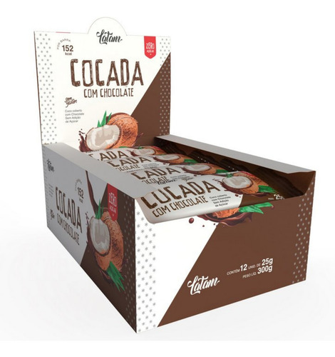 Doce De Coco Cocada Com Chocolate Zero Açúcar Latam